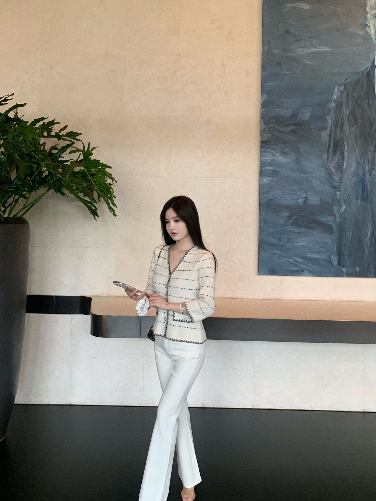 Elegant Knitted Cardigan Top Korean Style Base Layer Shirt for Women Sister's Favorite Lap1a New Series Outerwear